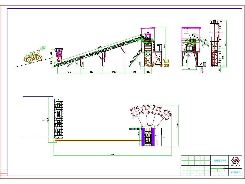 HZS120 commercial concrete plant